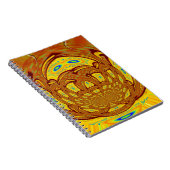 Golden Yellow Baseball Handschuh Kunst, Dichtung u Notizblock (Rechte Seite)