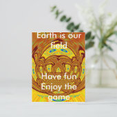 Golden Yellow Baseball Handschuh Kunst, Dichtung u Postkarte (Stehend Vorderseite)