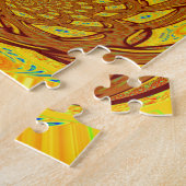 Golden Yellow Baseball Handschuh Kunst, Dichtung u Puzzle (Seite)