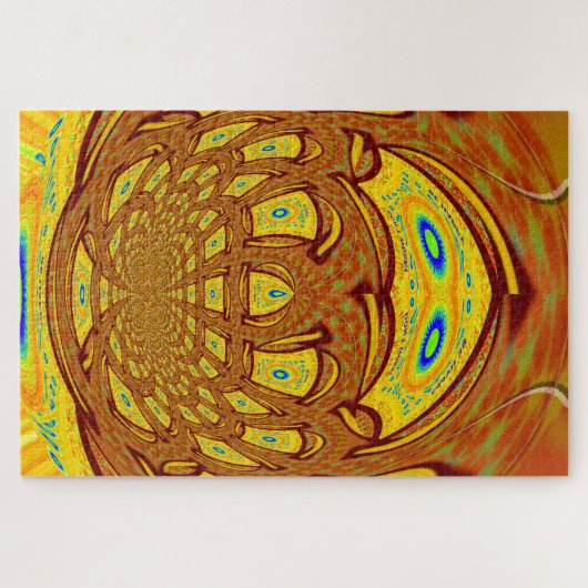 Golden Yellow Baseball Handschuh Kunst, Dichtung u Puzzle (Horizontal)