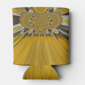 Golden Yellow Blume Design Art Dosenkühler (Rückseite)