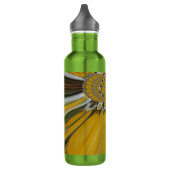 Golden Yellow Blume Design Art Edelstahlflasche (Links)