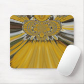 Golden Yellow Blume Design Art Mousepad (Mit Mouse)