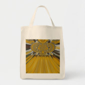 Golden Yellow Blume Design Art Tragetasche (Vorne)