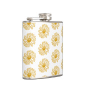 Golden Yellow Daisies Print, Daisy Floral Pattern Flachmann (Rechts)