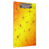 Golden Yellow Dragonflies Flying, Klemmbrett (Rechts)