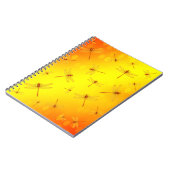 Golden Yellow Dragonflies Flying, Notizblock (Linke Seite)