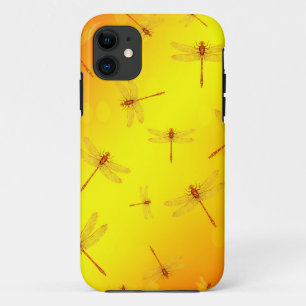 Golden Yellow Dragonfly Pattern, Case-Mate iPhone Hülle