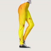 Golden Yellow Dragonfly Pattern, Leggings (Rechts)