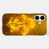 Golden Yellow Floral Light Case-Mate iPhone Case (Rückseite (Horizontal))