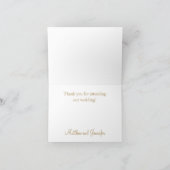 Golden Yellow Geblüht Custom Danke Card (Innenseite)