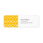 Golden Yellow Geometric Ikat Tribal Print Pattern (Vorne)