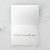 Golden Yellow Ginkgo and Pine Tree Karte (Innenseite)