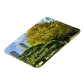Golden Yellow Ginkgo and Pine Tree Magnet (Linke Seite)