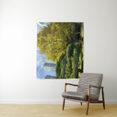 Golden Yellow Ginkgo and Pine Tree Wandteppich (Beispiel)