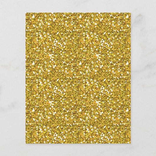 GOLDEN YELLOW GLITZER PATTERNS TEXTURES VORLAGEN FLYER (Vorne)