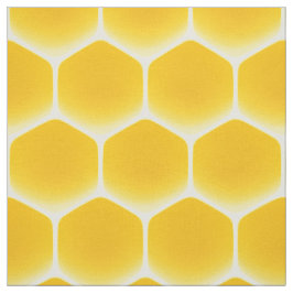 Golden Yellow Honeycomb Large Print 3" Cells Stoff
