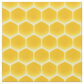 Golden Yellow Honeycomb Medium Print 1" Zellen Stoff (Nahaufnahme)