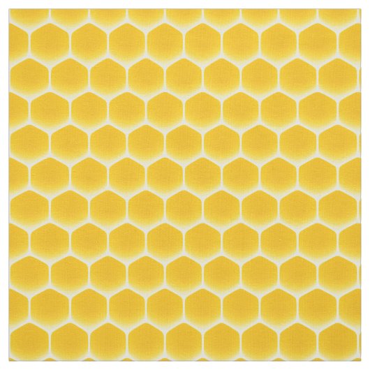 Golden Yellow Honeycomb Medium Print 1" Zellen Stoff (Muster)