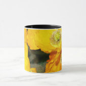 Golden Yellow Islands Poppies Fotografie Tasse (Zentrum)
