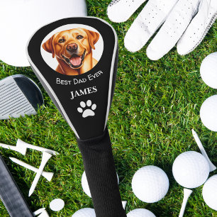 Golden Yellow Labrador Bester Vater Name Golf Headcover