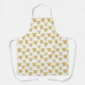 Golden Yellow Labrador Retriever Dog Pattern Schürze (Vorderseite)