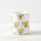 Golden Yellow Labrador Retriever Dog Watercolor Kaffeetasse (Mittel)