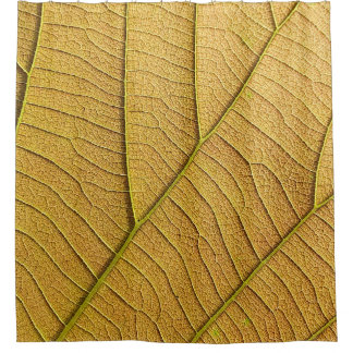 Golden yellow leaf pattern in the morning. duschvorhang
