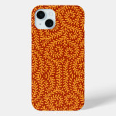 Golden Yellow Leafy Vine Pattern  Case-Mate iPhone Hülle (Rückseite)