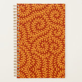 Golden Yellow Leafy Vine Pattern Planer (Vorderseite)