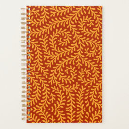 Golden Yellow Leafy Vine Pattern  Planer