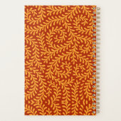 Golden Yellow Leafy Vine Pattern  Planer (Rückseite)