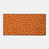 Golden Yellow Leafy Vine Pattern  Schreibtischunterlage (Vorderseite)