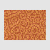 Golden Yellow Leafy Vine Pattern  Seidenpapier (Vorderseite)