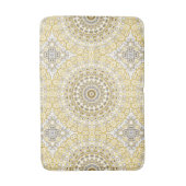 Golden Yellow Mandala Pattern Badematte (Vorderseite Vertikal)