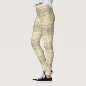 Golden Yellow Mandala Pattern Leggings (Links)