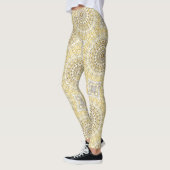 Golden Yellow Mandala Pattern Leggings (Links)