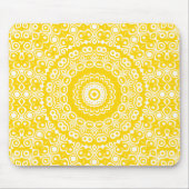 Golden Yellow Mandala Pattern Mousepad (Vorne)