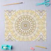 Golden Yellow Mandala Pattern Seidenpapier (Basteln)