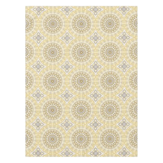 Golden Yellow Mandala Pattern Tischdecke (Vorderseite)