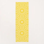 Golden Yellow Mandala Pattern Yogamatte (Vorderseite)