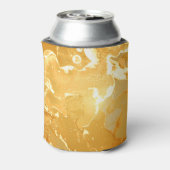 Golden Yellow Marble Ink Pattern Dosenkühler (Kanne Rückseite)