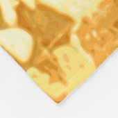 Golden Yellow Marble Ink Pattern Fleecedecke (Ecke)