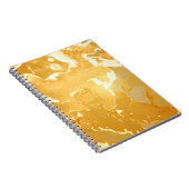 Golden Yellow Marble Ink Pattern Notizblock (Rechte Seite)