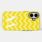 Golden Yellow Marokcan Moods Chevrons mit Monogram Case-Mate iPhone Hülle (Rückseite (Horizontal))