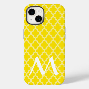 Golden Yellow Marokcan Moods Quatrefoil Case-Mate iPhone 14 Hülle