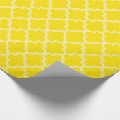 Golden Yellow Marokcan Moods Quatrefoil Geschenkpapier (Ecke)
