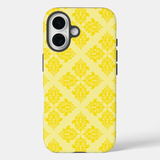 Golden Yellow marokkanischer Damask Case-Mate iPhone Hülle (Rückseite)