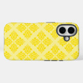 Golden Yellow marokkanischer Damask Case-Mate iPhone Hülle (Rückseite (Horizontal))