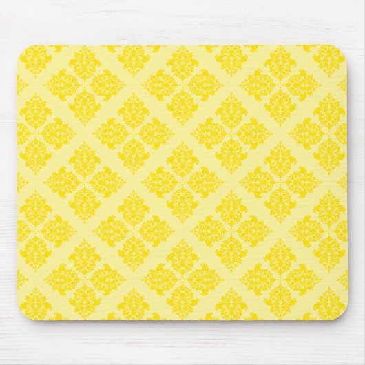 Golden Yellow marokkanischer Damask Mousepad (Vorne)